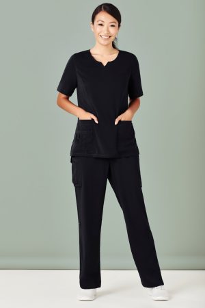 Womens Avery Tailored Fit Round Neck Scrub Top - CST942LS