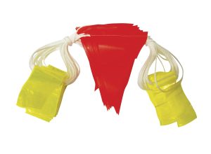 Good2Glow Bunting Cord - Day/Night, Hi Vis Orange with Yellow Reflective tags, 30m