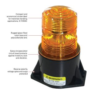 LED 10-100v DC cylinder beacon