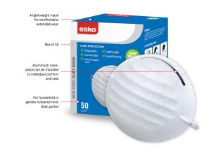 BREATHE EASY? Dust mask, nuisance dust, box of 50 masks