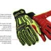RIG LIZARD? Glove, Cut Level 3, Impact Resistant w/ SuperFabric