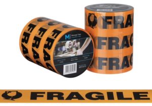 Adhesive Tape - Printed Message Tape 48mm x 100m x 50mu (36) Orange/Black MPH13172
