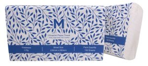 Paper Hygiene - Folded Paper Towels 230mm x 290mm White
