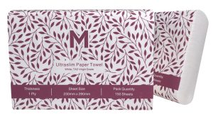 Paper Hygiene - Folded Paper Towels 230mm x 290mm White