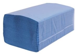 Paper Hygiene - Folded Paper Towels 230mm x 230mm Blue