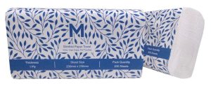 Paper Hygiene - Folded Paper Towels 230mm x 230mm White