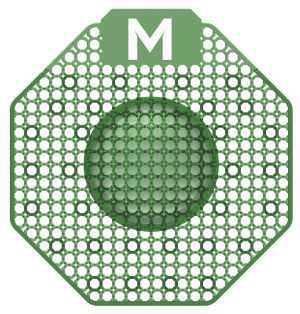 Chemical Hygiene - Urinal Screens Dark Green