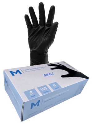 Hand Protection - Nitrile Examination Gloves S Black