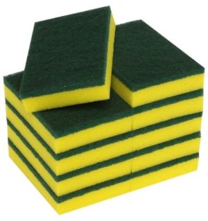 Cleaning Utensils - Scourers 100mm x 150mm x 30mm Green