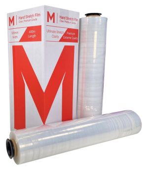 Stretch Film - Hand Stretch Film 500mm x 500m x 12mu (4) Clear