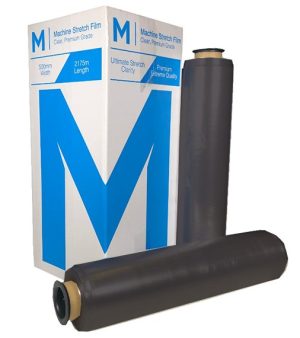 Stretch Film - Hand Stretch Film 500mm x 400m x 15mu (4) Black