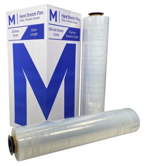 Stretch Film - Hand Stretch Film 500mm x 300m x 20mu (4) Clear