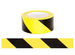 ESKO Floor Aisle Marking Tape, Black/Yellow, 50mm x 33mtrs