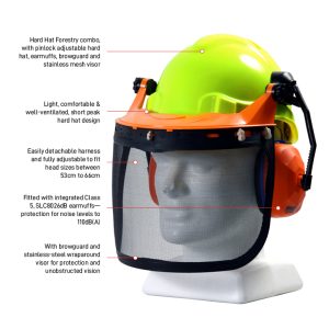 Hard Hat Forestry Combo, Assembled, available with any TN1 Hard Hat