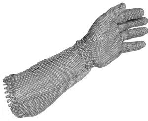 Raptor Chainmesh Glove with Spring Closure & 20cm Cuff