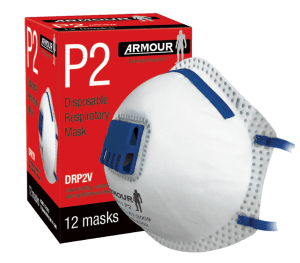 Armour? Disposable Respirator Valve P2 Mask