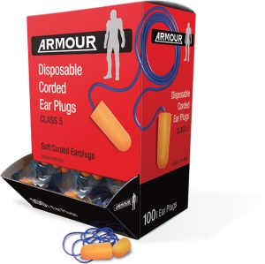 Armour? Disposable Ear Plug - Corded - Class 5