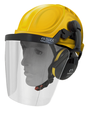 Armour? Helmet|Hellberg? Earmuff|Carrier|Clear Visor - Industrial Kit