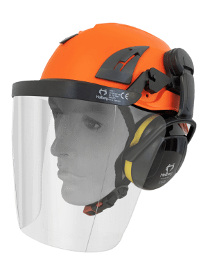 Armour? Climbing Helmet|Hellberg? Earmuff|Carrier|Clear Visor - Industrial Kit