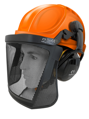 Armour? Helmet|Hellberg? Earmuff|Carrier| Mesh Visor - Forestry Kit