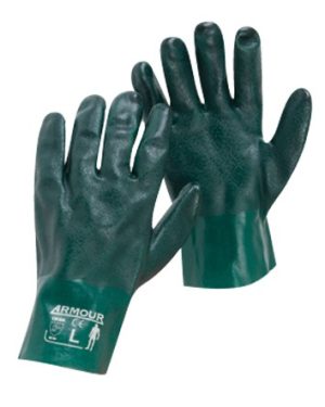 Armour? Green PVC Chemical Gauntlet Glove - 27cm