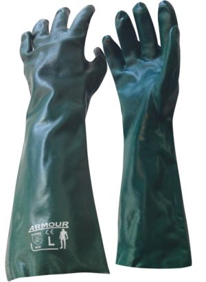 Armour? Green PVC Chemical Gauntlet Glove - 45cm
