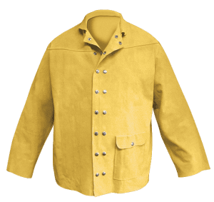 Armour Gold Leather Welding Jacket-WPGJACK