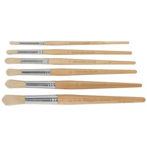 EC Brushes Hog Hair Round Pack 60