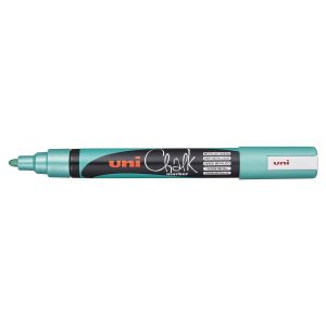 Uni Chalk Marker 1.8-2.5mm Bullet Tip Metallic Green PWE-5M