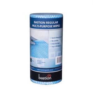 Bastion Regular Wipes on a Roll - Blue