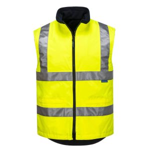 Polar Fleece Reversible Vest - MV214YER - Yellow
