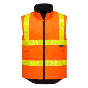 Polar Fleece Vest with Micro Prism Tape - MY214ORR - Orange