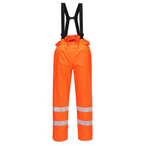 Bizflame Rain Unlined - Hi-Vis Antistatic FR Pants - S780ORR - Orange