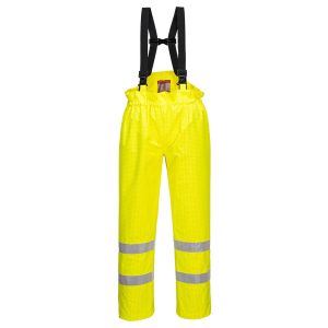 Bizflame Rain Unlined - Hi-Vis Antistatic FR Pants - S780YER - Yellow