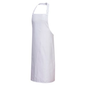 PolyCotton Bib Apron - S841WHR - White