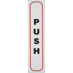 Rosebud Sign Push (Vertical)
