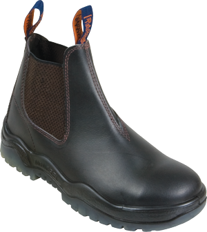 240090 Claret Oil Kip Leather S/On Safety Boot