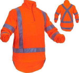 Caution TTMC-W17 X-Back Polar Fleece 1/2 Zip - PCF1016