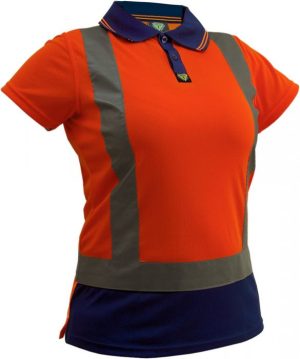 Caution D/N Women's Micro Fibre Polo - PCP1214