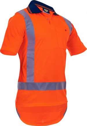 Caution S/S TTMC-W Micro Fibre Polo - Orange - PCP1221
